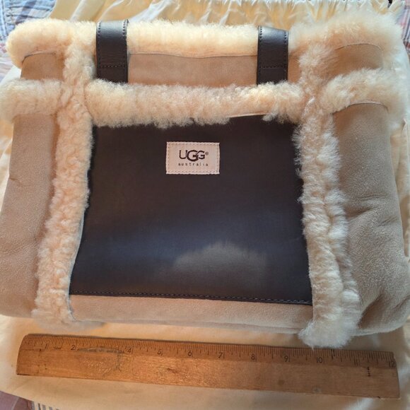 Ugg Australia Shearling Sherpa Bag Light Beige - Picture 2 of 7
